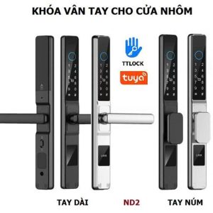 Khóa Vân tay cửa nhôm N96T chông nước IP65